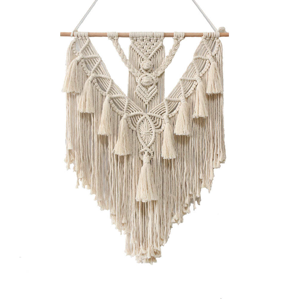 Tapisserie Macramé Bohème Serenya — Suspension Murale Tissée Main
