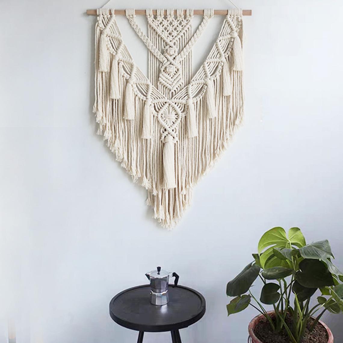 Tapisserie Macramé Bohème Serenya — Suspension Murale Tissée Main