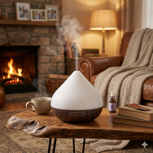 Diffuseur Volcan Serenya — Humidificateur Arômes Effet Lave