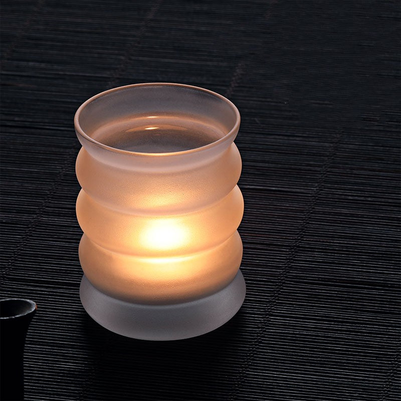 Bougeoir Verre Nordique Serenya — Coupe à Bougie Romantique