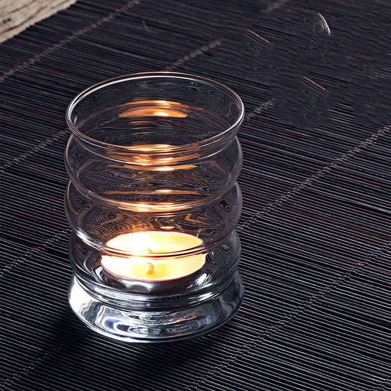 Bougeoir Verre Nordique Serenya — Coupe à Bougie Romantique